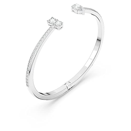 Thumbnail 2 de Swarovski Bracciale rigido Mesmera Attract, Bianco – pavé scintillante e pietra a goccia