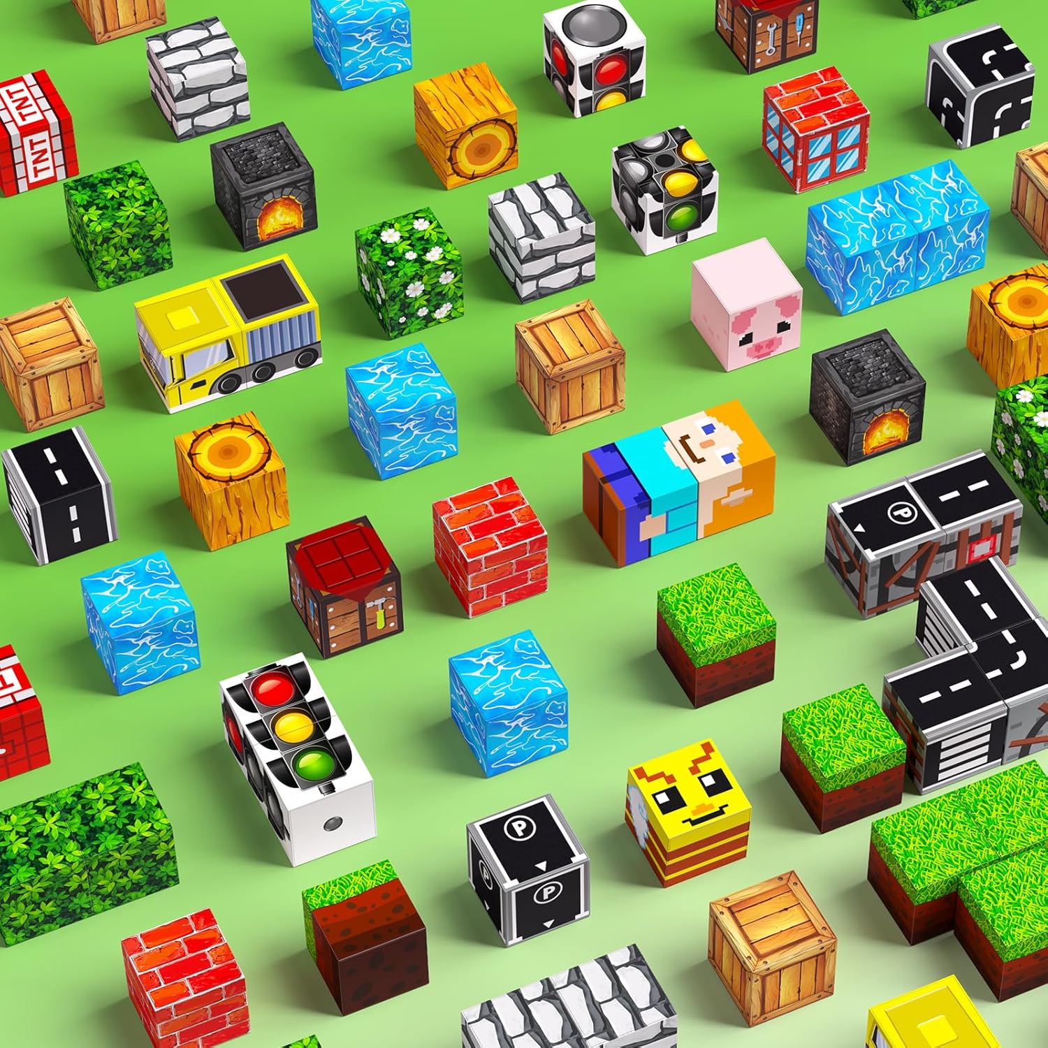 Thumbnail 1 de SSAWER Magnetic Blocks 100pcs