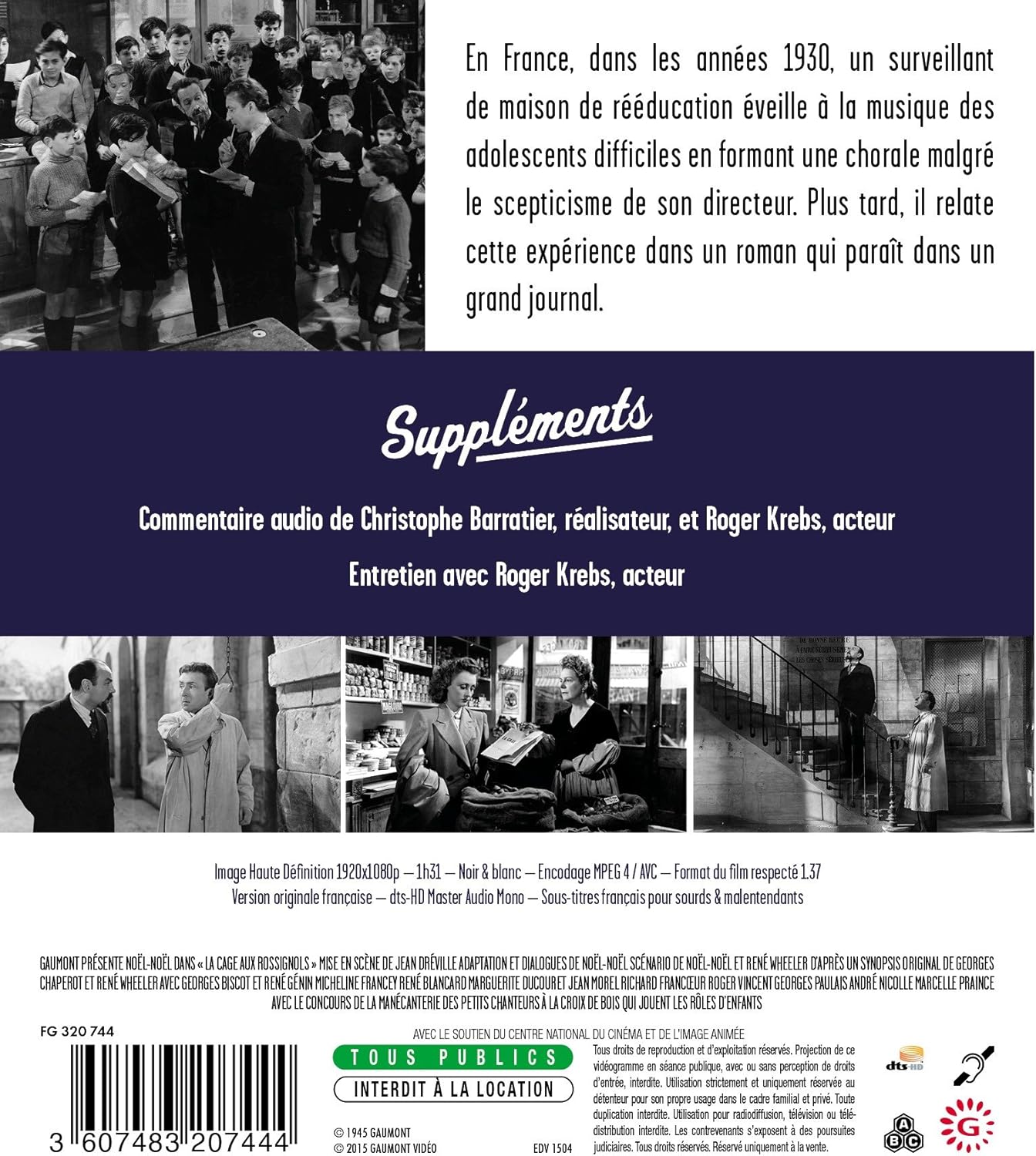 Thumbnail 1 de La Cage aux rossignols [Blu-ray] — Gaumont