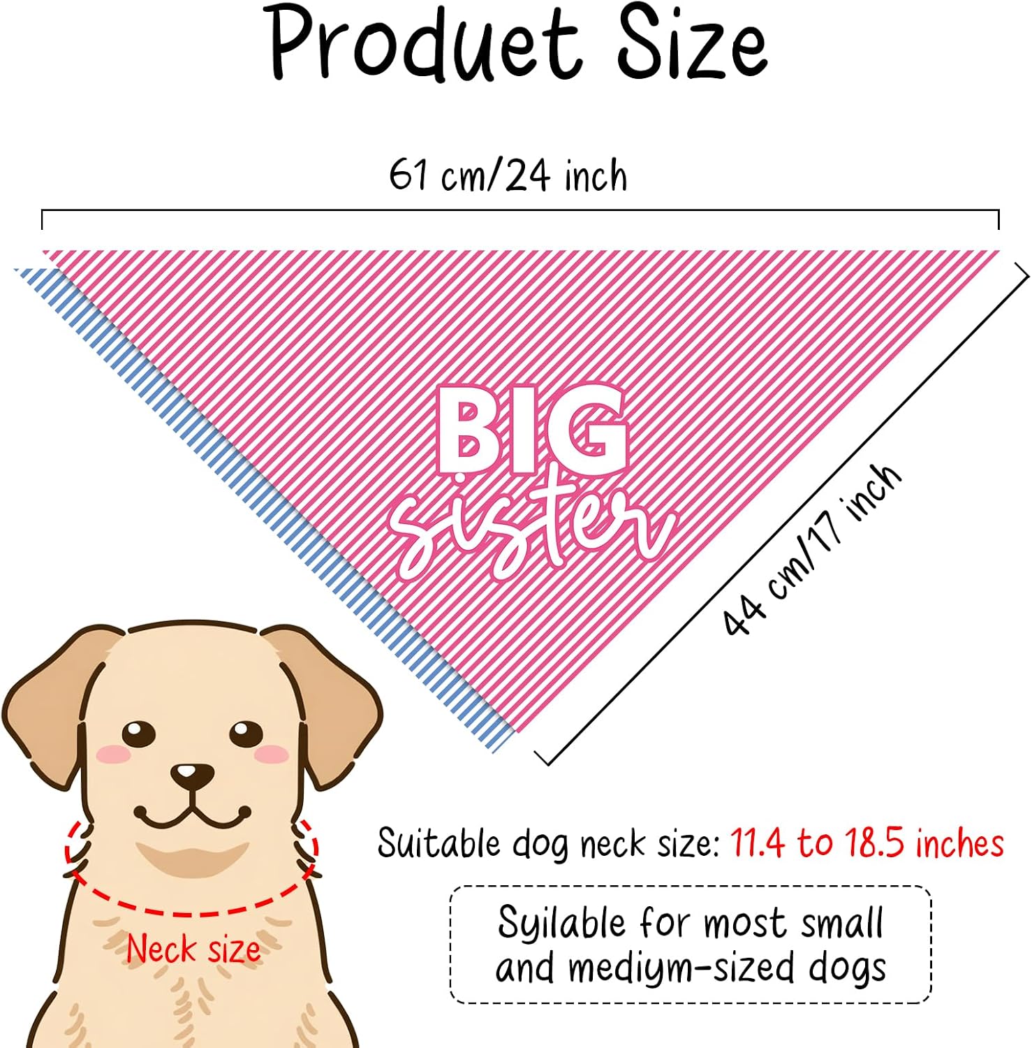 Detalle 2 de Dog Pregnancy Announcement Bandanas, 2-Pack