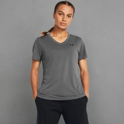 Detalle de Under Armour Tech SSV Camiseta Deportiva Mujer Cuello Pico 🏋️♀