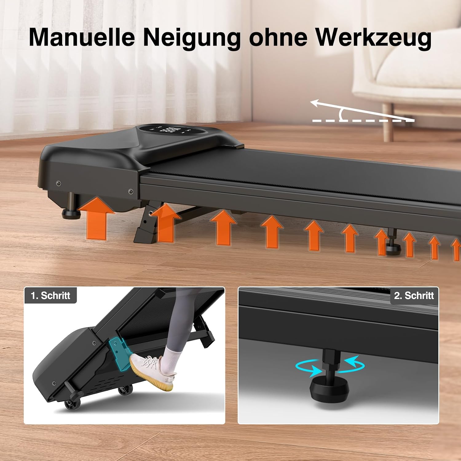 Thumbnail 4 de THERUN Walking Pad Laufband 2,5 PS