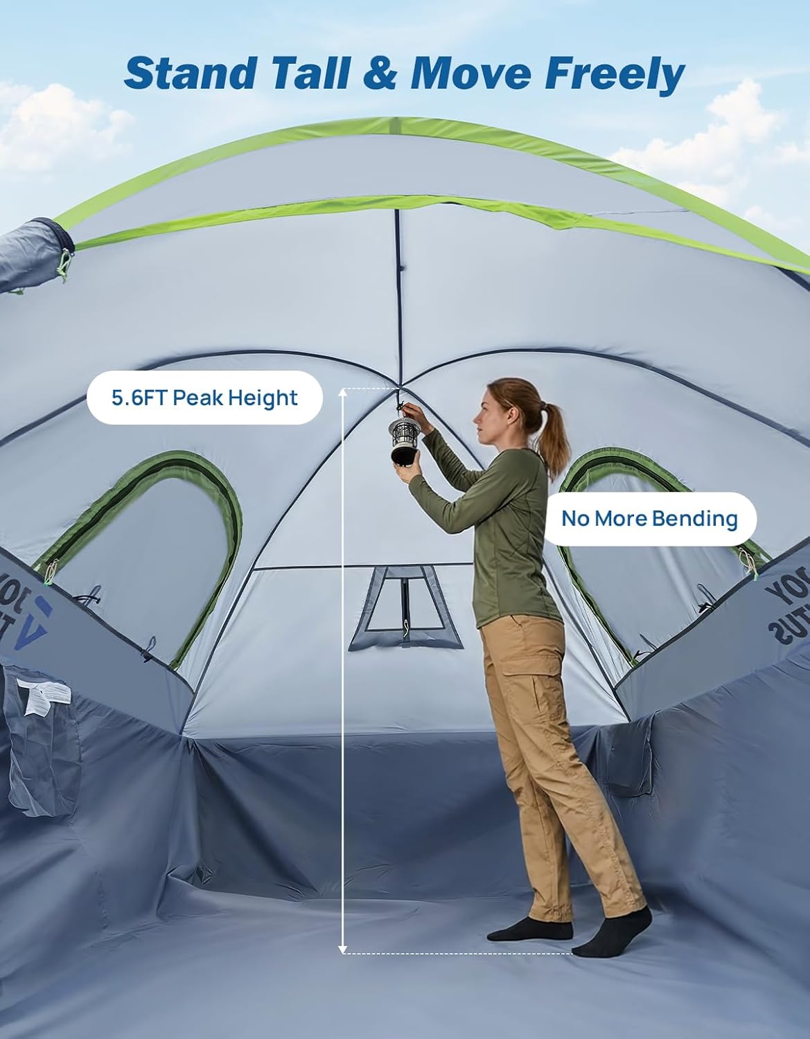 Detalle 1 de JOYTUTUS Pickup Truck Tent 2.0 90.5in