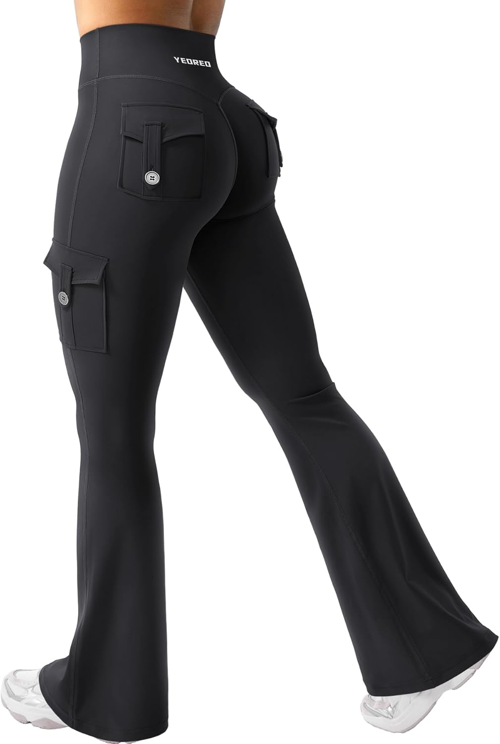Thumbnail 6 de YEOREO CoreFlex flare training leggings with hidden pockets (high-waisted, no front seam) for women