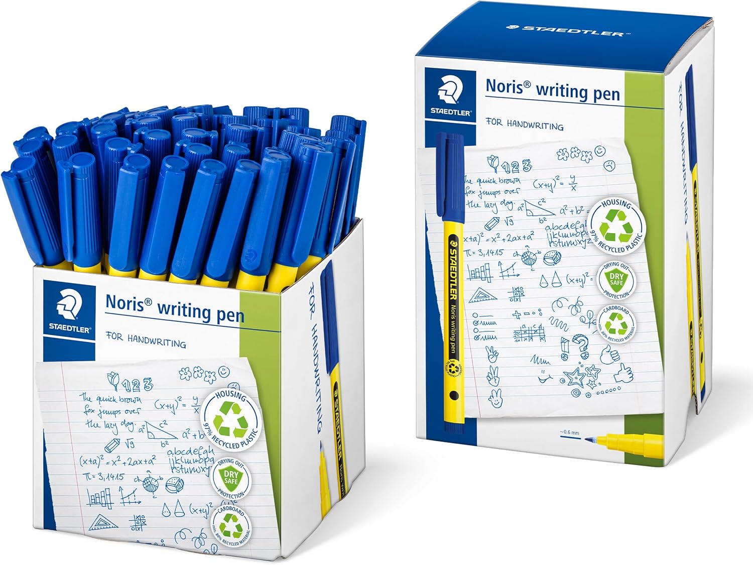 Thumbnail 4 de STAEDTLER Noris Handwriting Pen – Pack of 10 Assorted Colours (0.6mm)