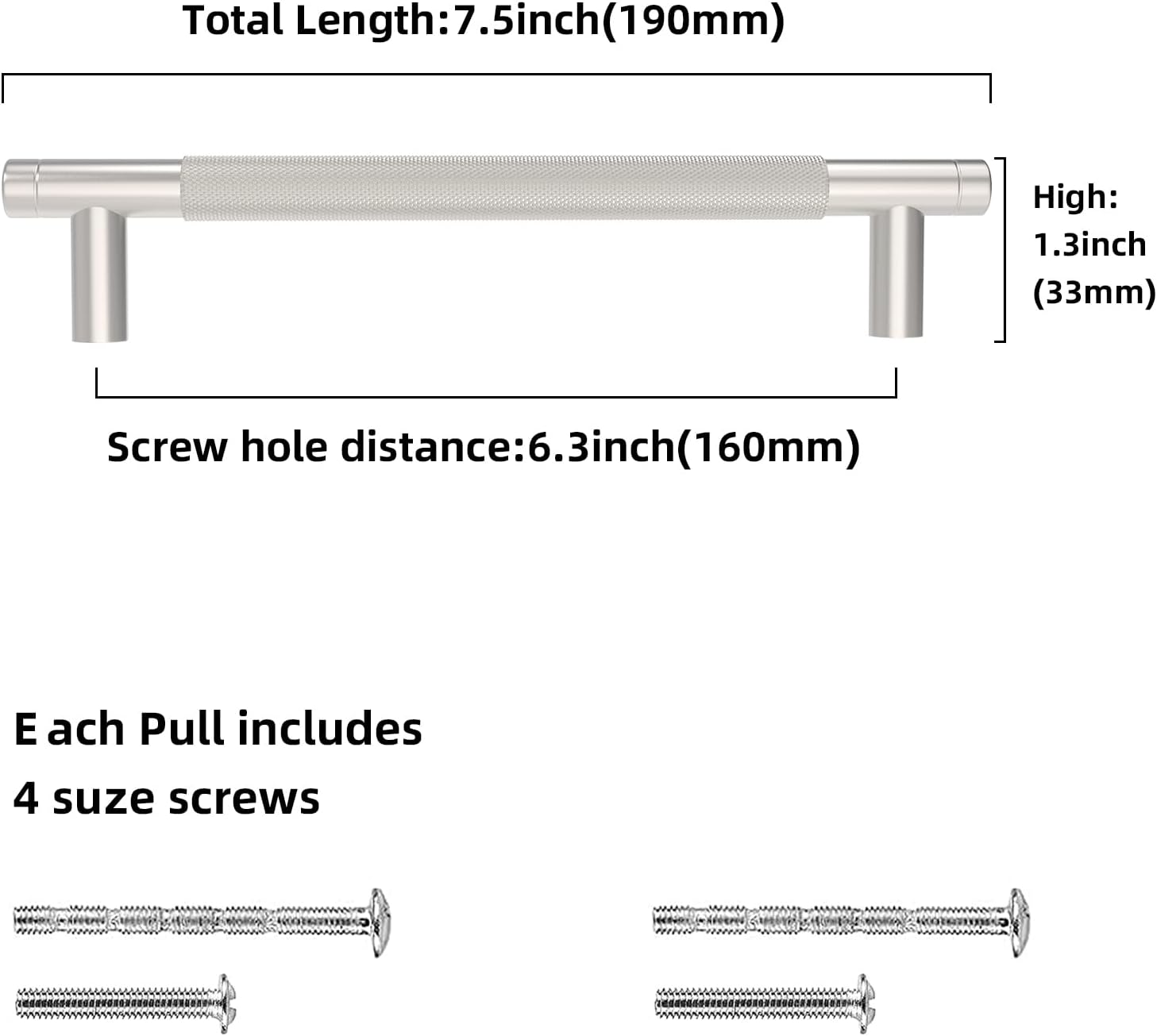 Detalle de damerin Schrankgriffe 10er Set 160 mm Lochabstand