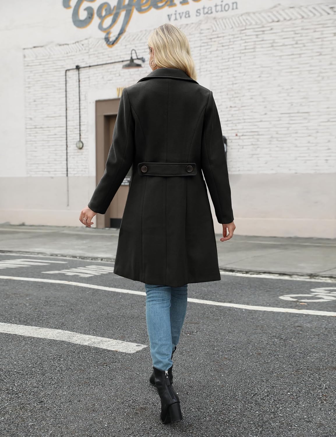Thumbnail 4 de Bankeng Double-Breasted Wool Blend Coat 1️⃣💃