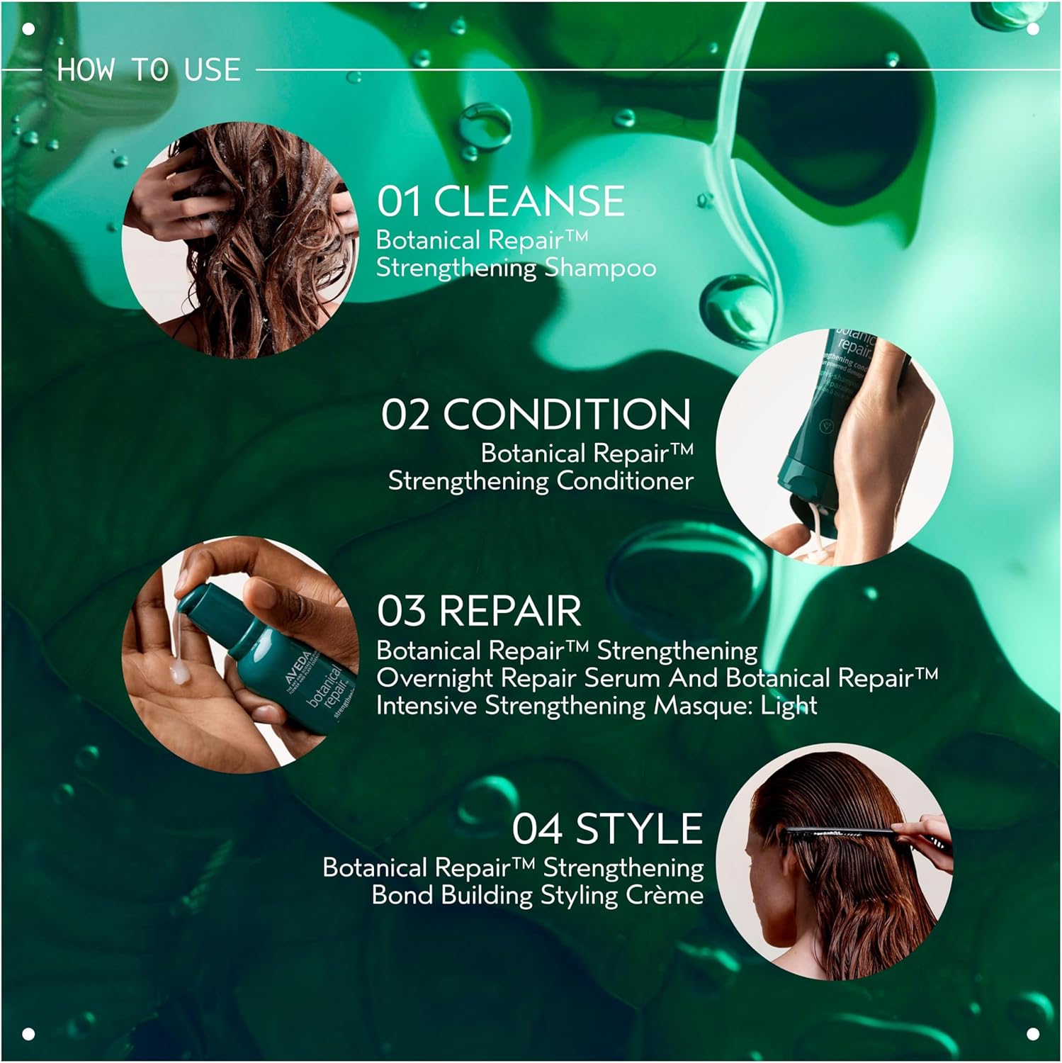 Detalle 2 de Aveda Botanical Repair Intensive Strengthening Masque Light — Bond-Building Hair Mask for Stronger Hair (150ml)