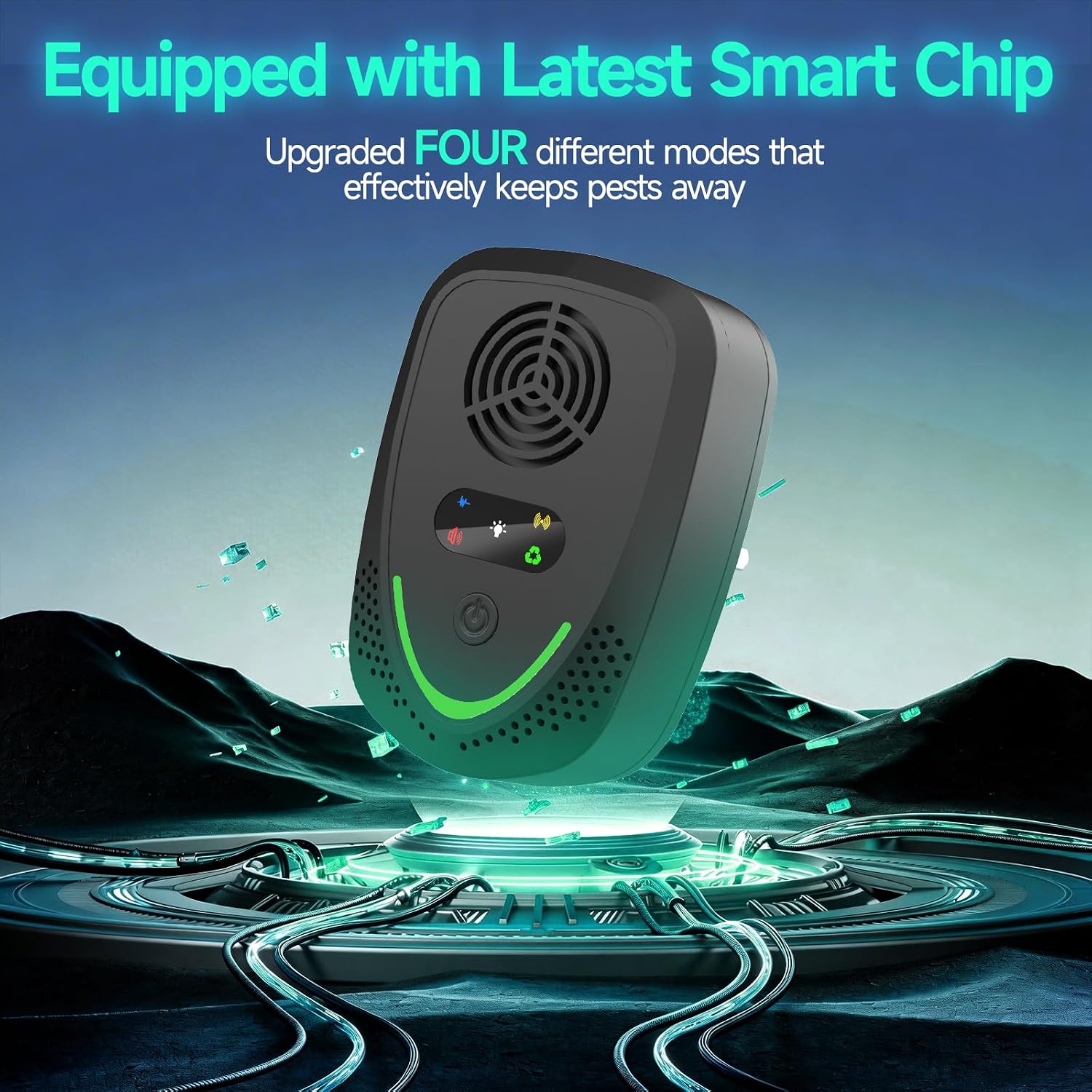 Thumbnail 5 de Gecool 6-Pack Ultrasonic Pest Repeller with 4 Modes for Whole-Home Protection