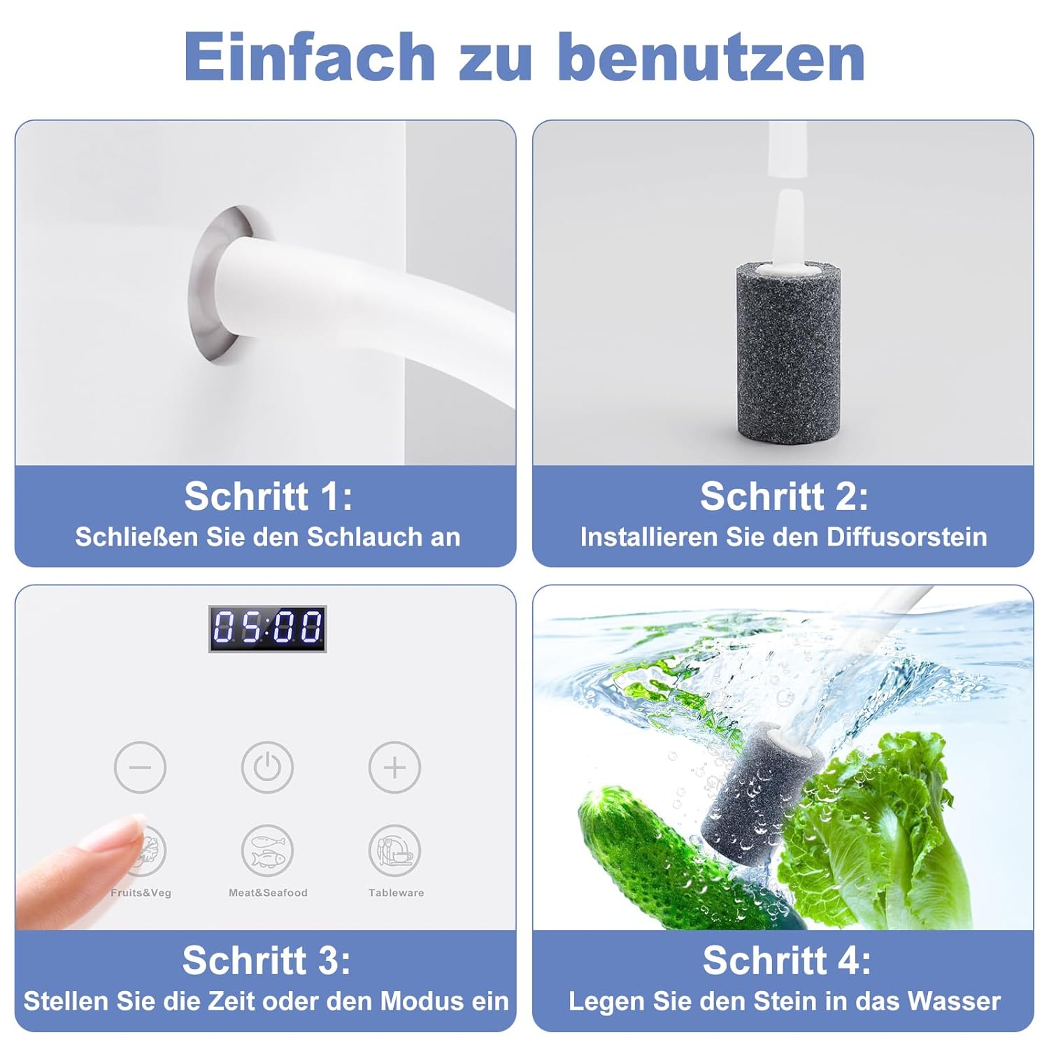 Thumbnail 6 de ICARE Ozongenerator für Wasser mit 1000 mg/h, 60-Minuten-Timer und drei Modi