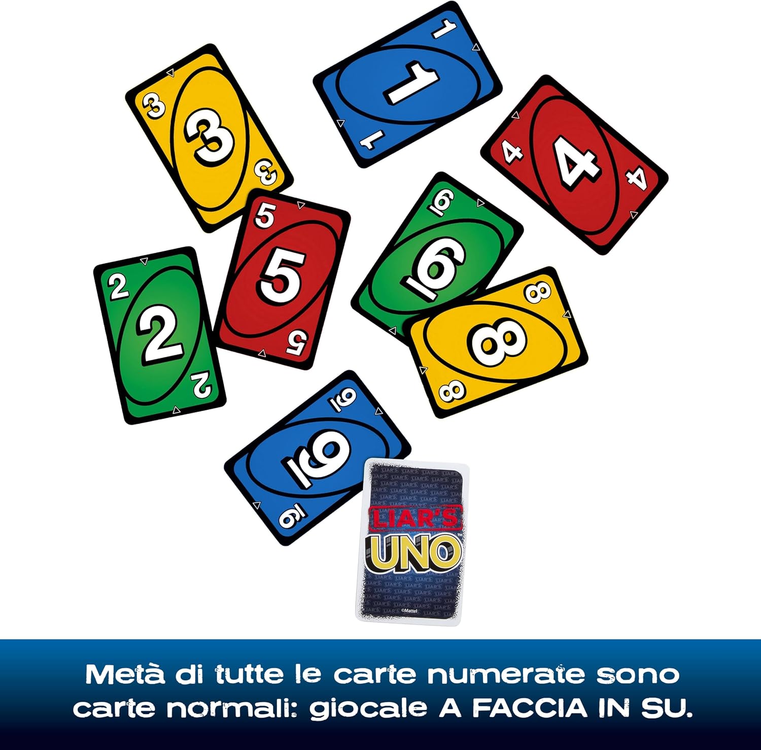 Detalle de Mattel Games Liar's UNO gioco di carte 7+ 🎲