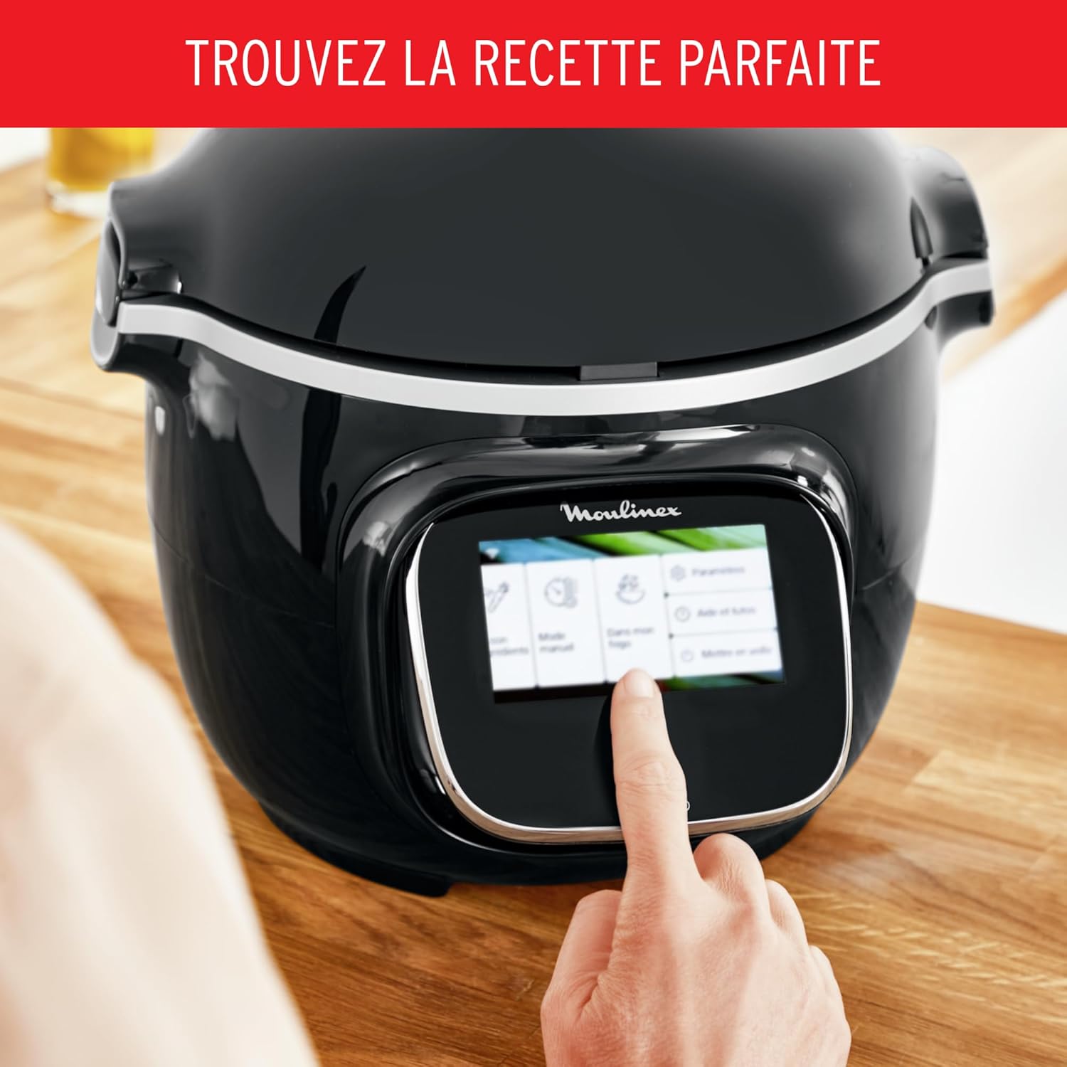 Thumbnail 5 de Moulinex Cookeo Touch Wifi Multicuiseur intelligent – Cuve 6 L, haute pression, 250 recettes intégrées