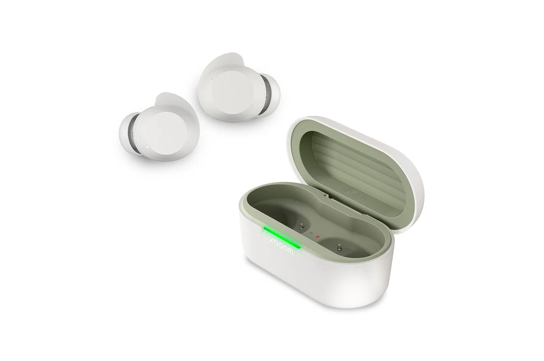 Detalle de LG xboom Buds Lite: auriculares inalámbricos con cancelación de ruido y batería de larga duración