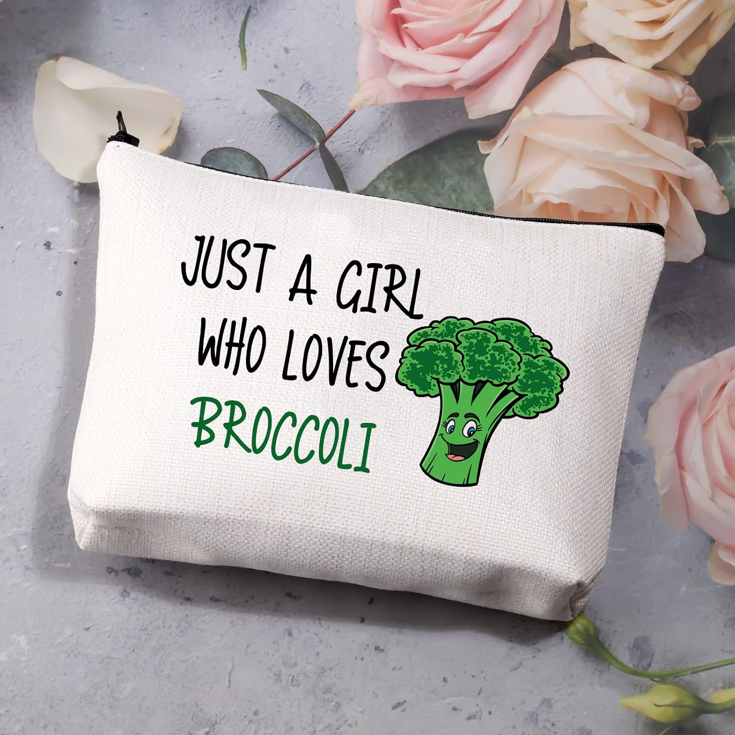 Thumbnail 5 de PLITI Broccoli Gift: Just a Girl Who Loves Broccoli Cosmetic Bag