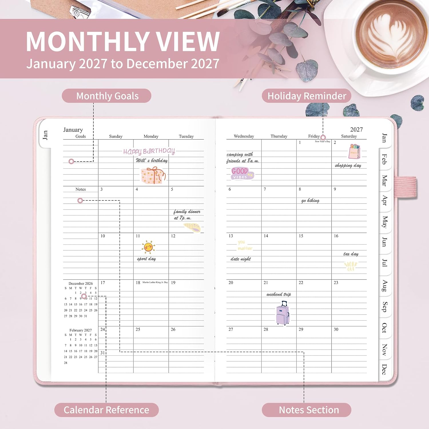 Detalle 2 de Weekly and Monthly Planner, A5