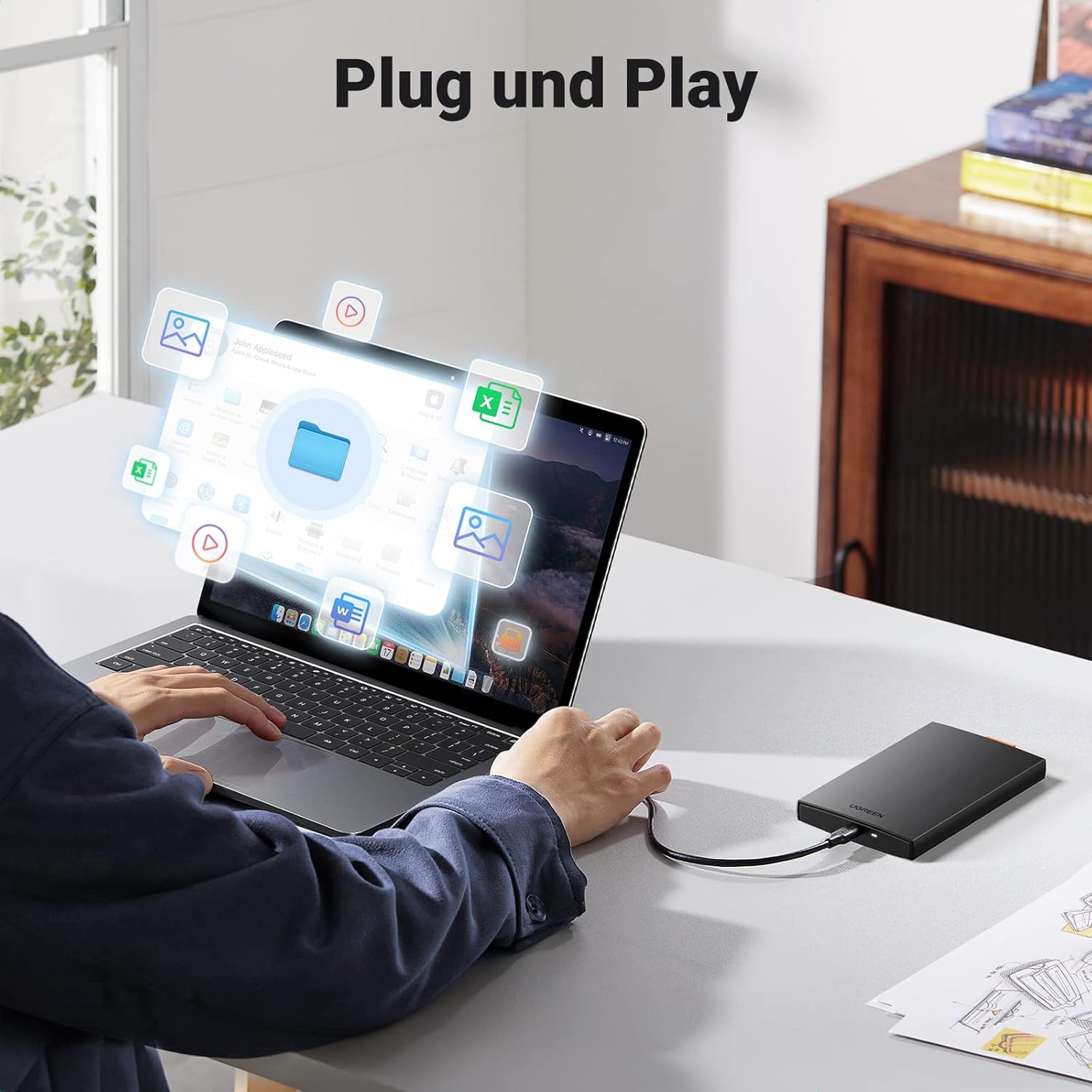Thumbnail 4 de UGREEN Festplattengehäuse 2,5" 6Gbps