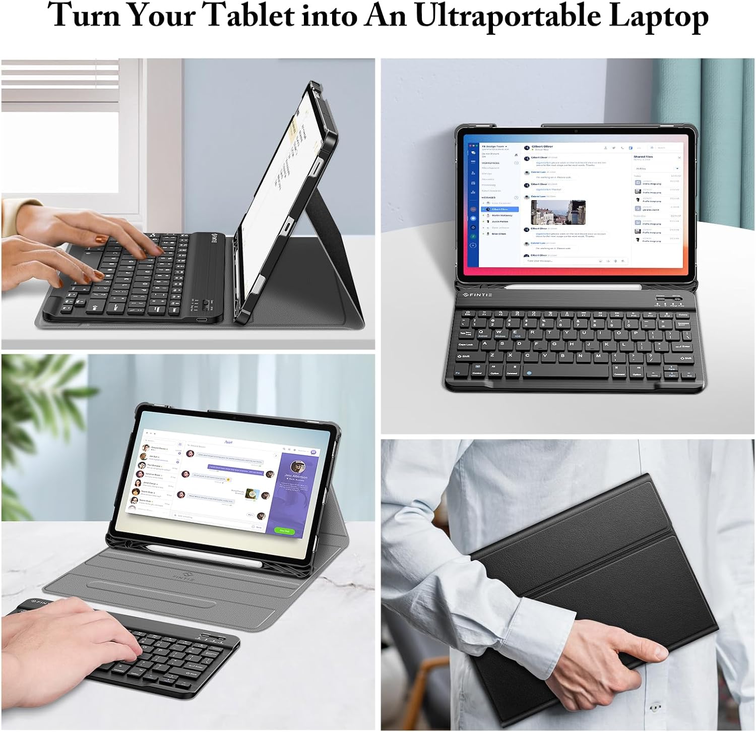 Detalle 1 de FINTIE Keyboard Case for Galaxy Tab S10 FE