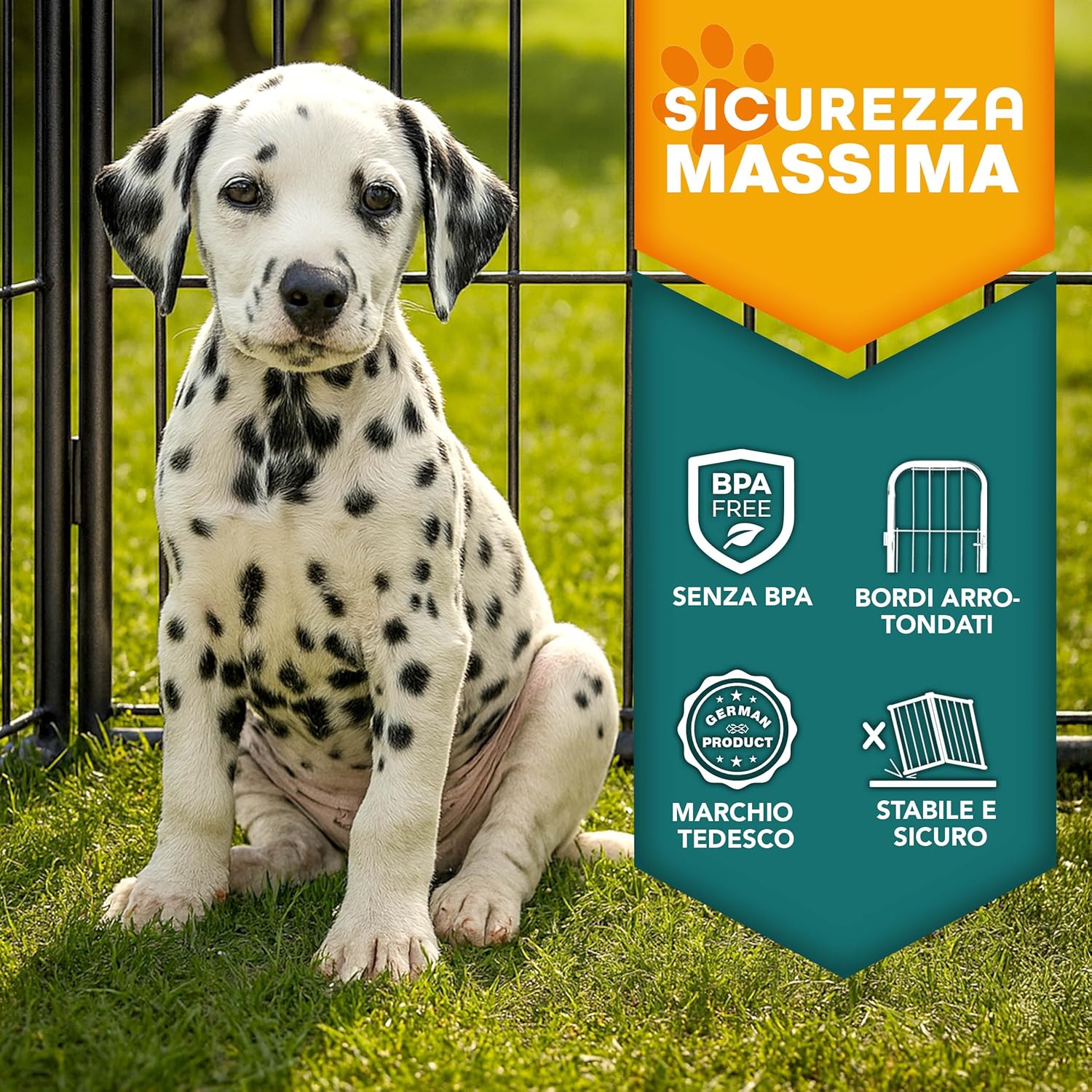 Thumbnail 6 de TRESKO Recinzione 80 cm per cani