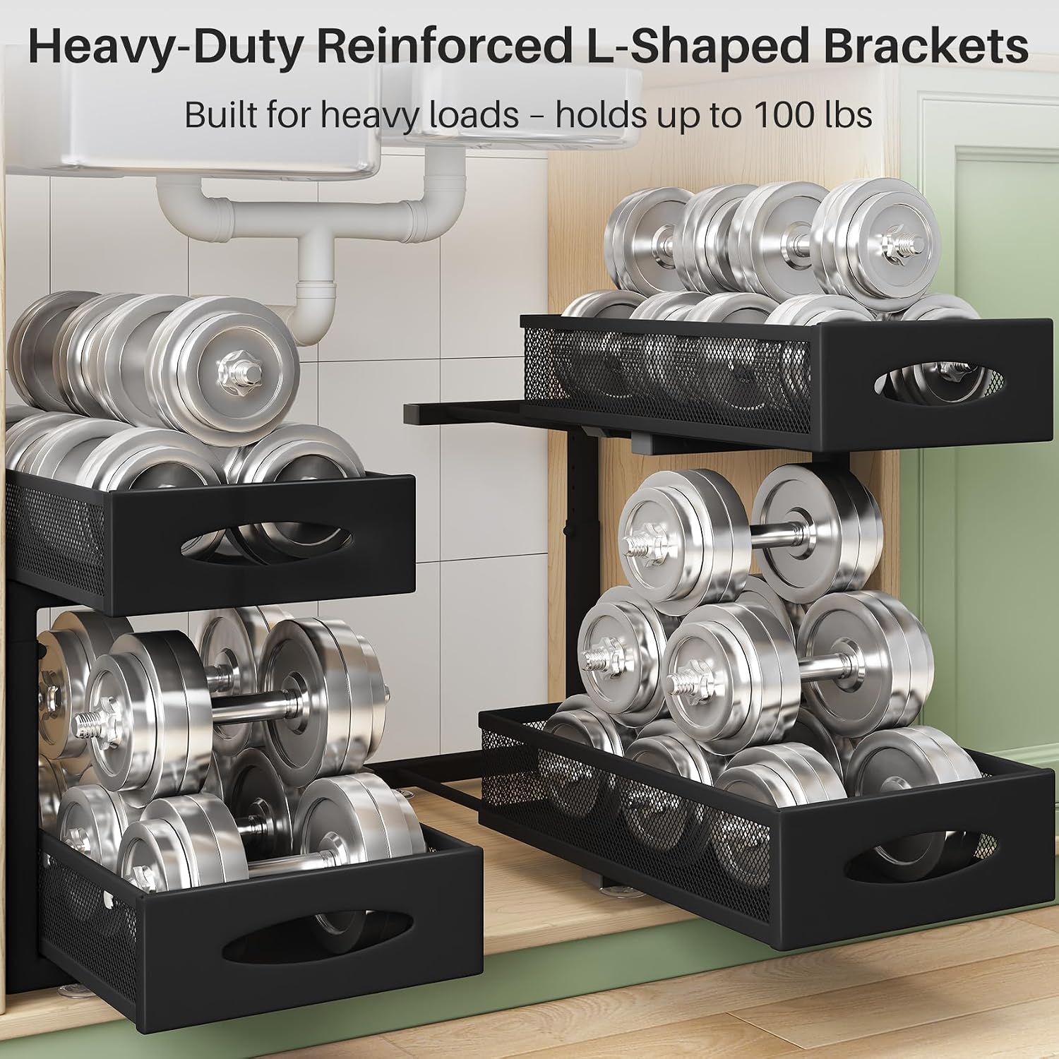 Thumbnail 4 de 2 Tier Under Sink Organizer