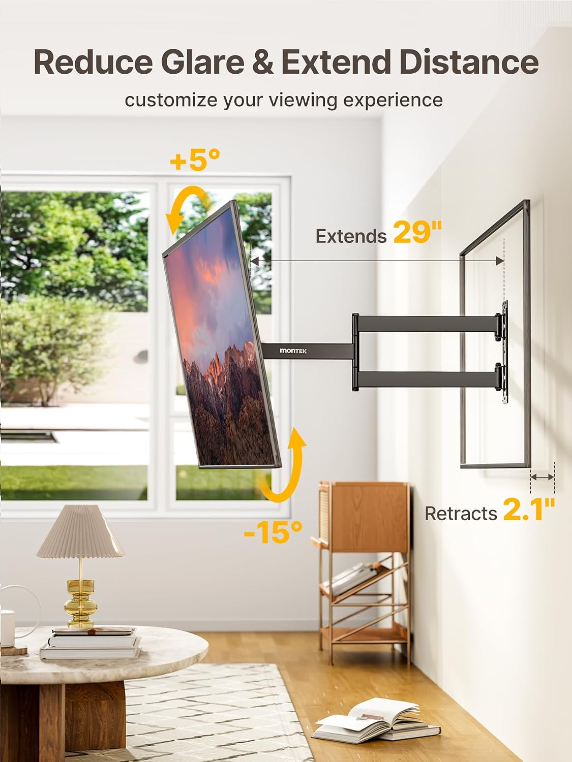 Detalle 2 de monTEK Long Arm TV Mount, 29 in
