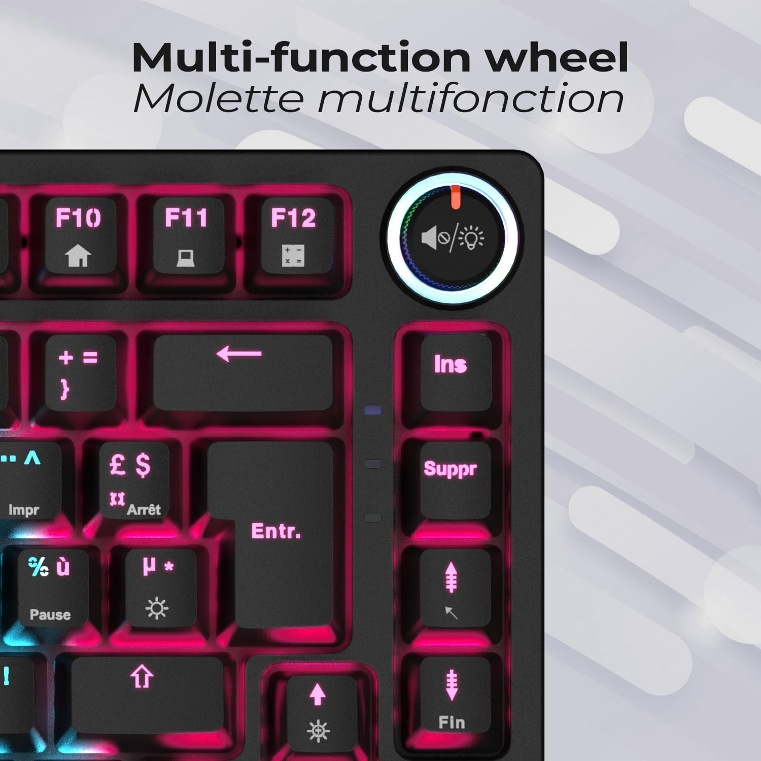 Thumbnail 2 de Empire Gaming K248 tastiera meccanica gaming cablata MX Red con RGB (layout FR AZERTY) e USB Type-C