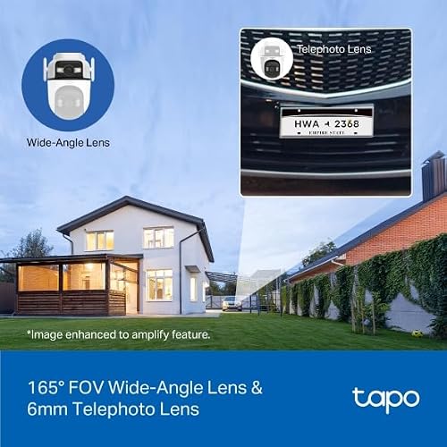 Detalle de Tapo C545D: Cámara de Vigilancia WiFi Exterior 360º, 2K, IA