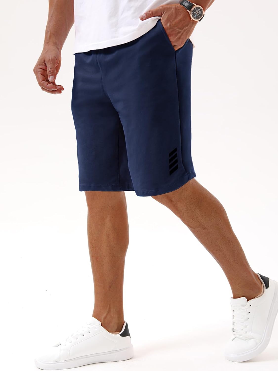 Thumbnail 3 de Vortewind Kurze Hosen Herren Sweatshorts – Baumwolle, elastischer Bund, Freizeit & Training