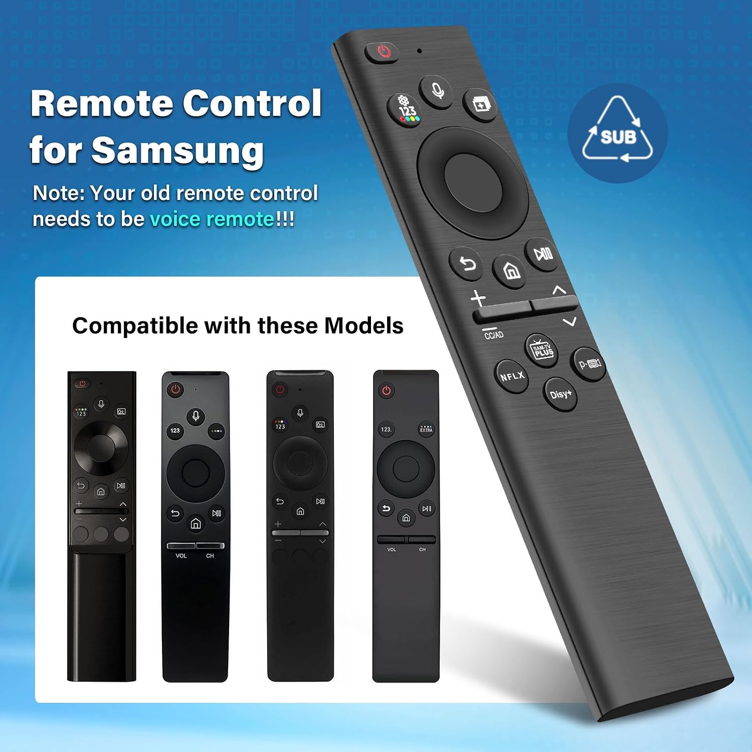 Detalle de Samsung BN59-01385A Telecomando solare vocale