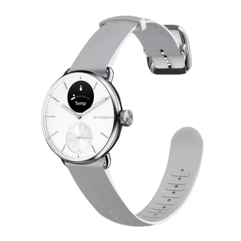 Detalle de Withings ScanWatch 2 Bluetooth 38mm Acero inoxidable con correa Gris