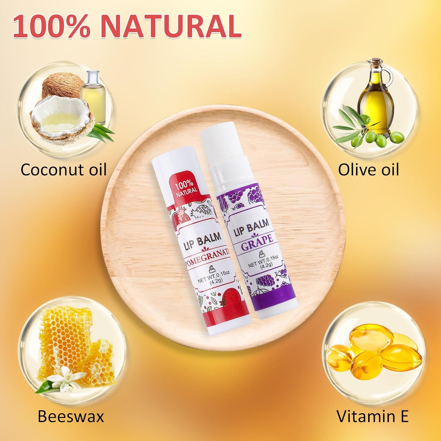 Detalle de VISRIE 32 Pack Lip Balm: Natural Hydration in 16 Subtle Flavors