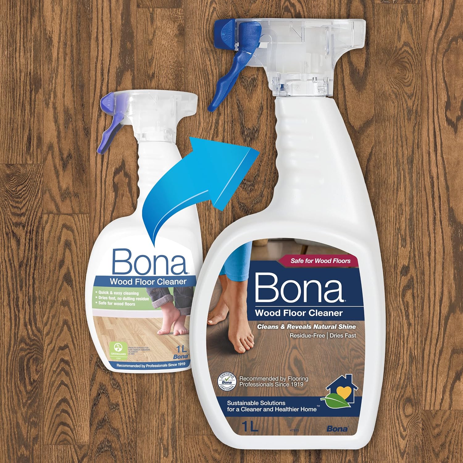 Detalle 2 de Bona WM740113012 parkettrengöring 1 l – färdig spray för trägolv