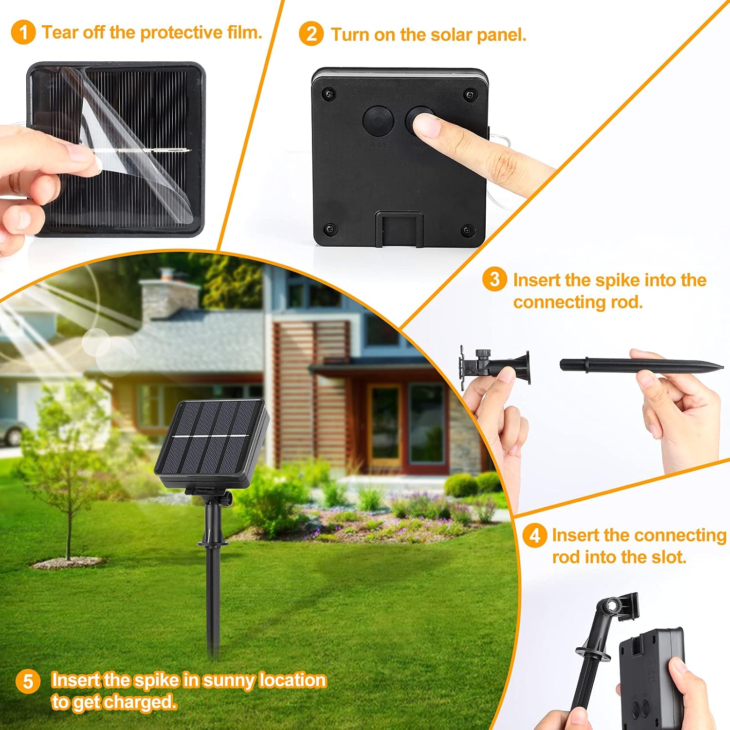Detalle de BesLowe YGL-KE-01 Solar Fairy Lights, 288 Feet, 800 Warm White LEDs