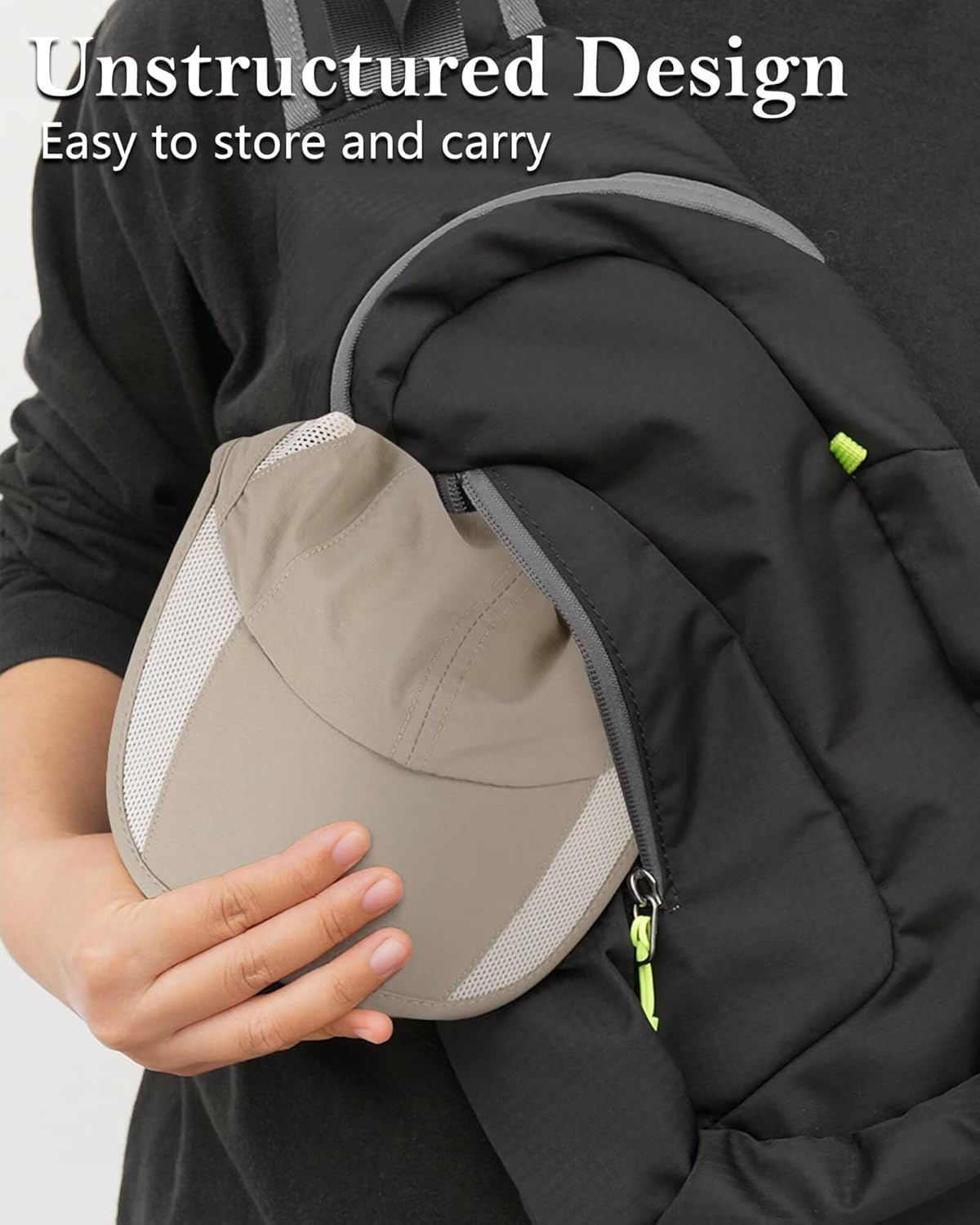 Detalle de GADIEMKENSD Unstructured Quick Dry Sports Cap – Sun Protective, Unisex