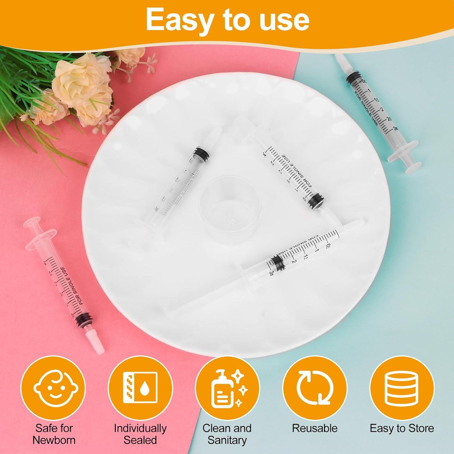 Thumbnail 5 de 50 Pcs Colostrum Collection Kit 1ml syringes