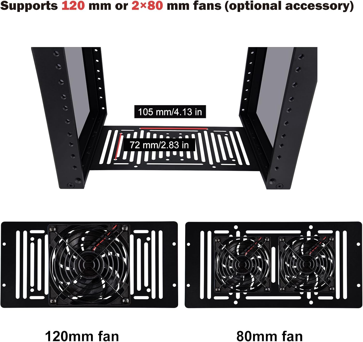 Detalle de GeeekPi 8U Server Cabinet (DeskPi RackMate T1) 10-inch Rack for Network, Audio, and Video Gear
