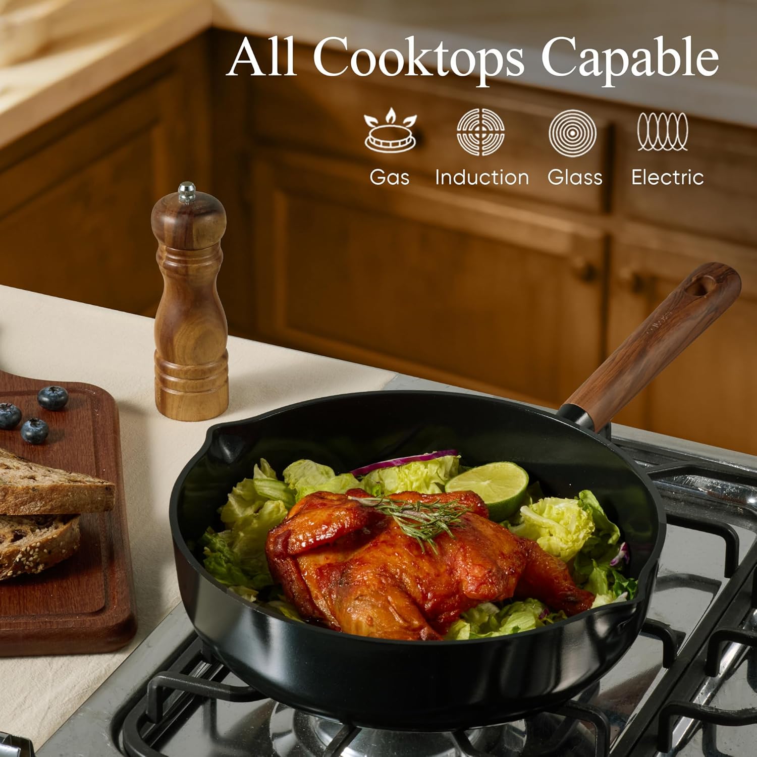 Thumbnail 6 de CAROTE 21pcs Cookware Set: Nonstick Ceramic Pans & Pots, PFAS/PTFE Free