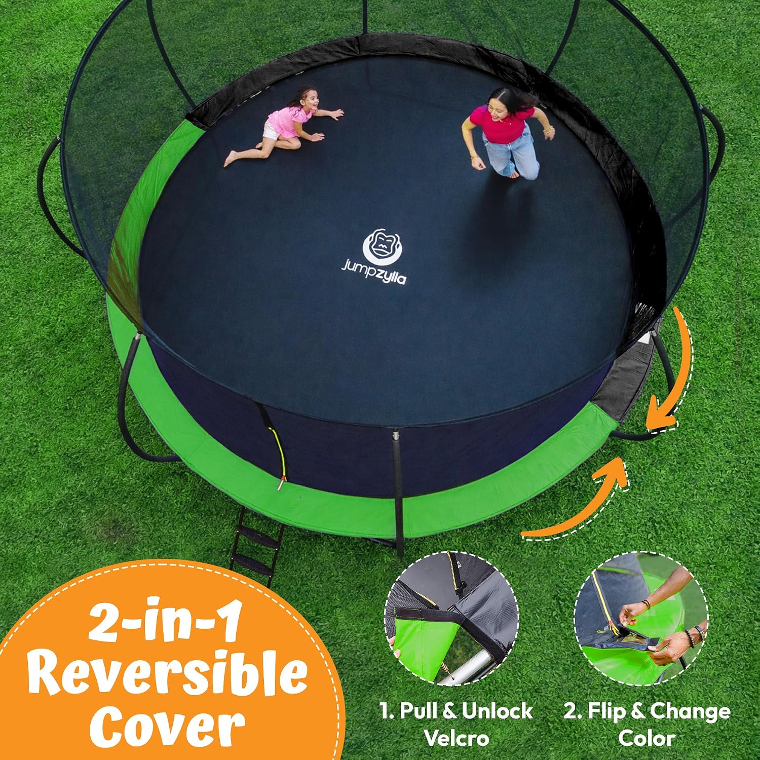 Thumbnail 6 de JUMPZYLLA 16FT Outdoor Trampoline with Net, 90 Springs, Galvanized Steel Frame