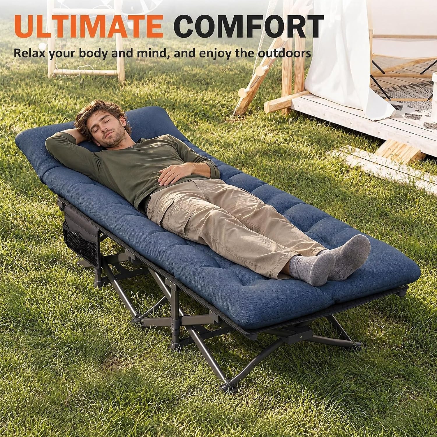 Thumbnail 6 de ATORPOK DX-2 Camping Cot with Cushion, 450 lb Capacity and Carry Bag