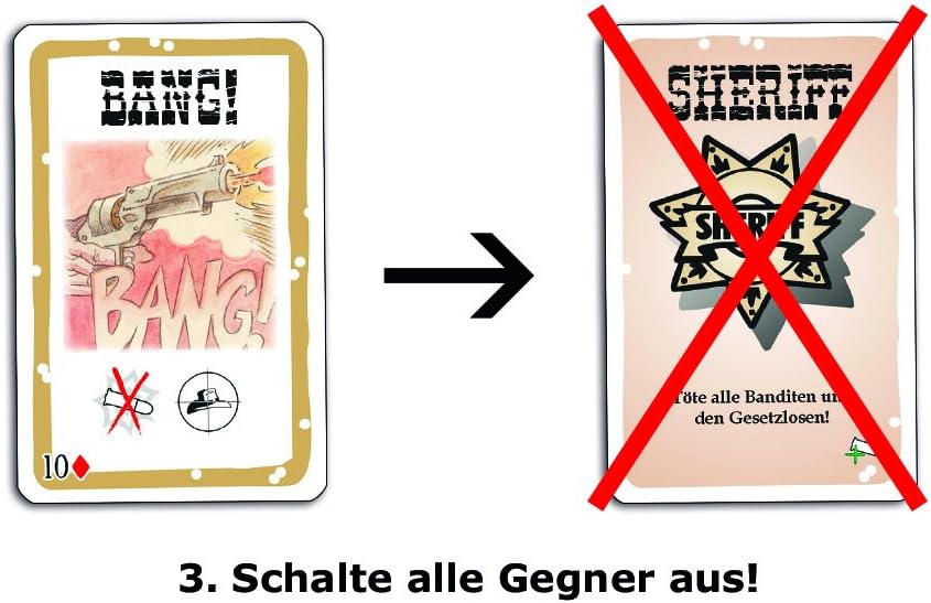Thumbnail 5 de ABACUSSPIELE 69162 Bang!, Gioco in Scatola – Lingua Tedesca