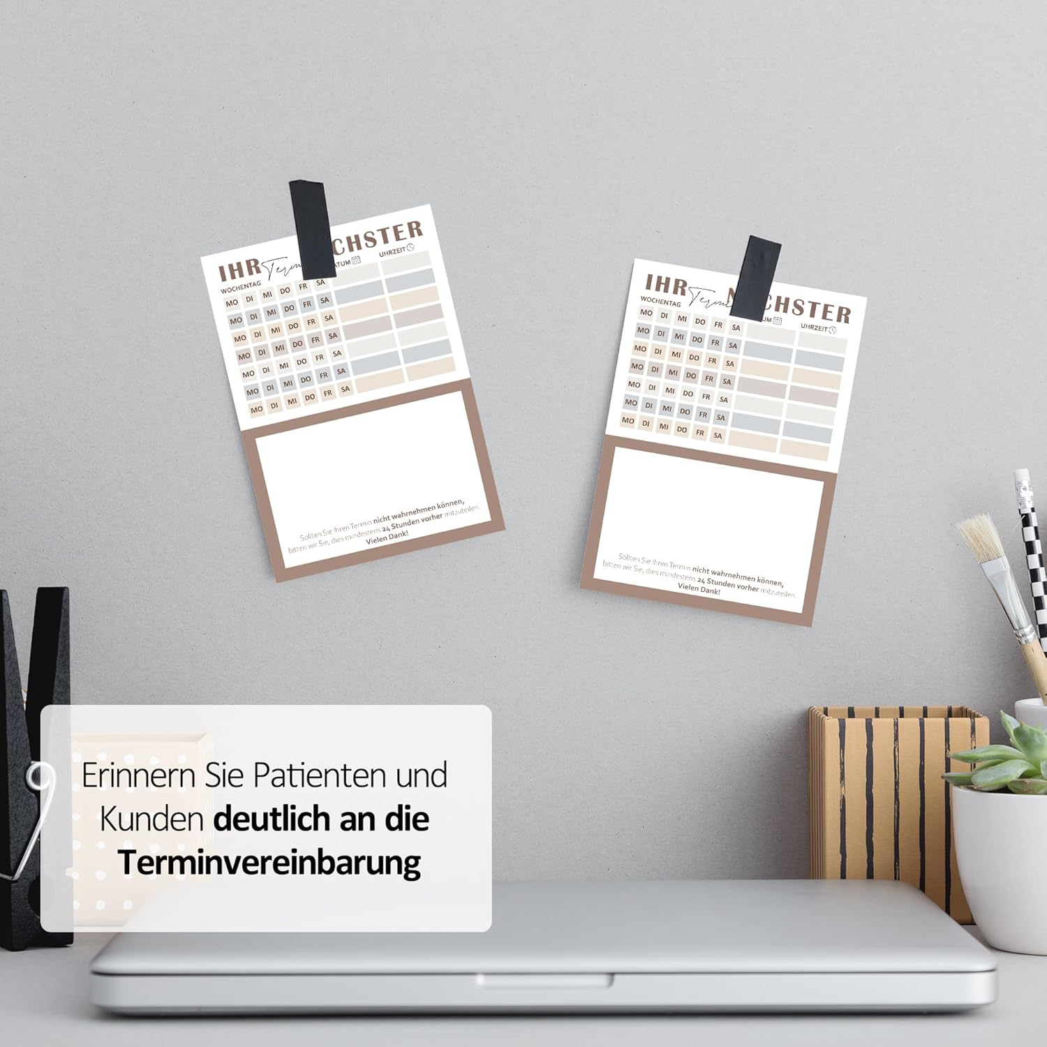 Thumbnail 4 de BIROYAL Terminzettel Praxis – 12er Terminblock mit DIN-A7 Terminzetteln (7 Termine pro Zettel)