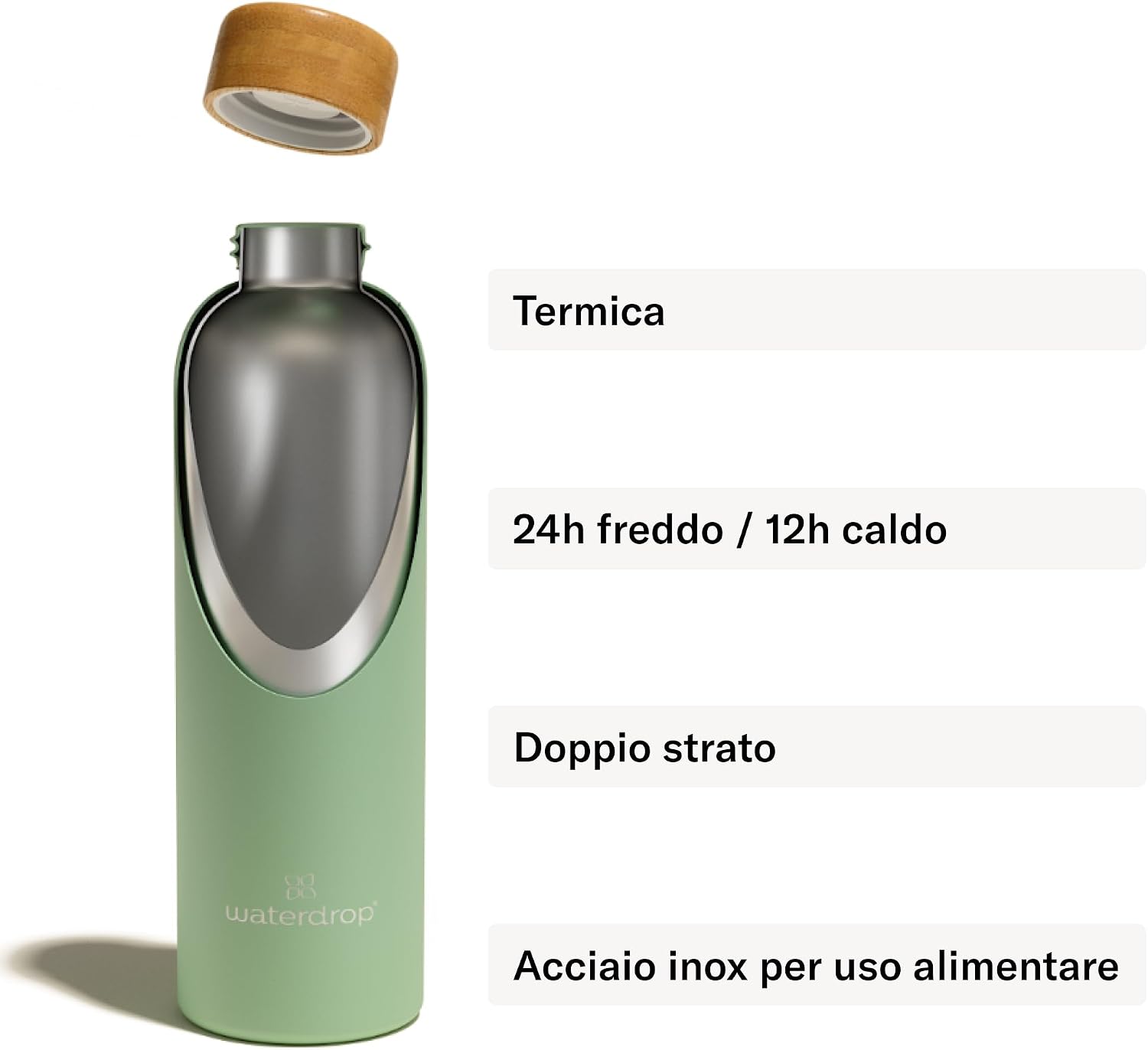 Detalle 2 de waterdrop® Borraccia Termica 600ml