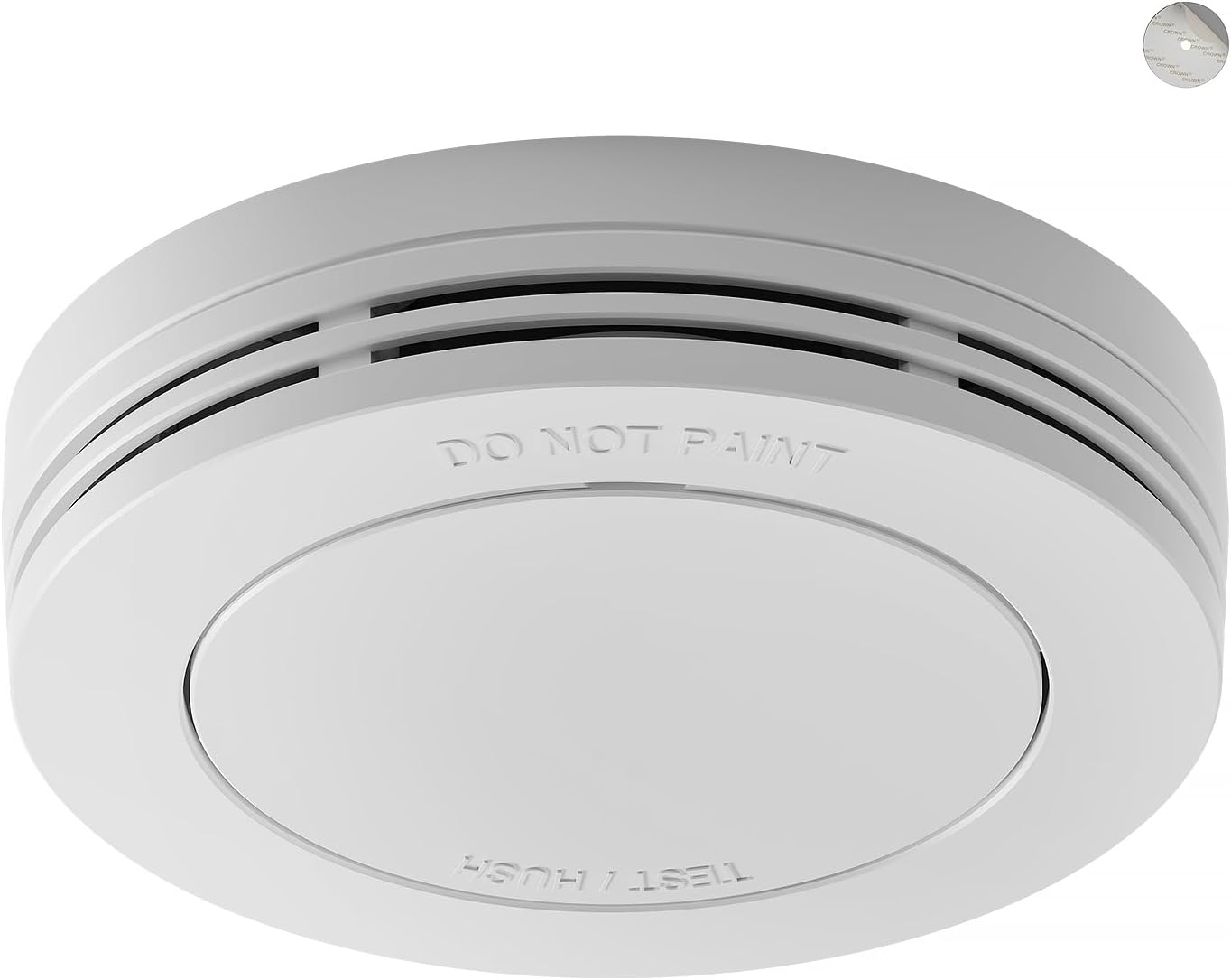 Detalle de Safeliveo Rilevatore di Fumo, Allarme Fumo 1 Pezzo, Batteria 10 Anni, EN 14604, 85 dB, senza LED lampeggiante, con cuscinetti adesivi