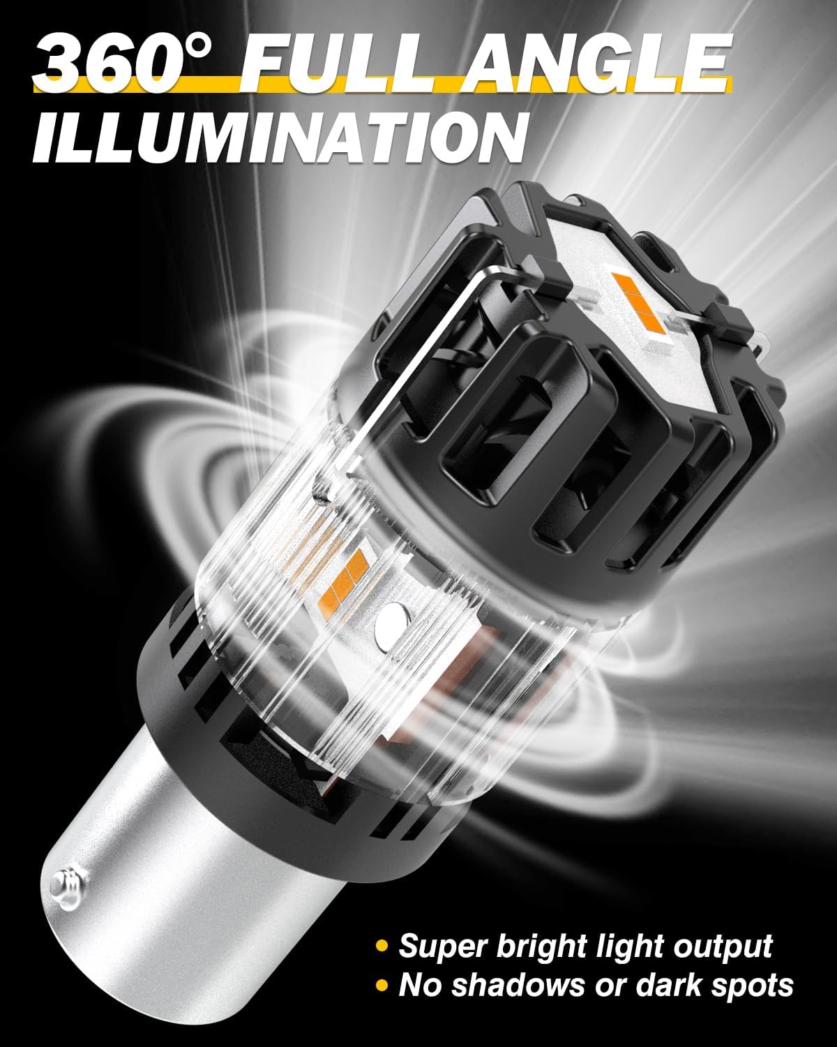 Detalle 2 de PY21W LED bulbs 12V Canbus Amber set of 2