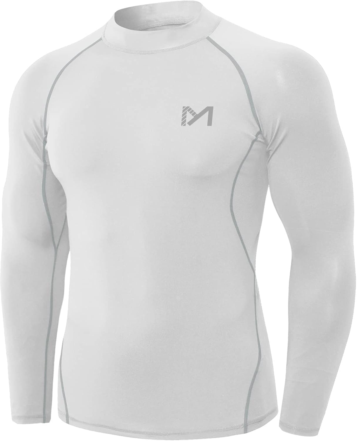 Detalle de MEETYOO Kompressionsshirt Herren – langärmeliges Funktions- & Laufshirt mit Feuchtigkeitsmanagement
