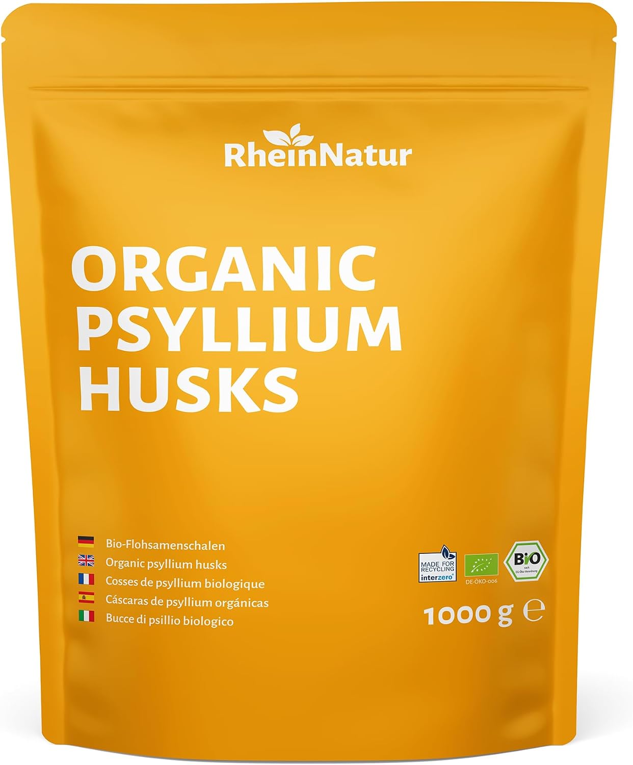 Thumbnail 6 de RheinNatur psylliumzaadschillen 500 g, fijngemalen poeder voor bakken