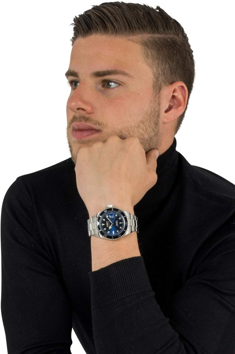 Detalle de Invicta Pro Diver 22054 da uomo in acciaio inox da 43 mm con movimento al quarzo