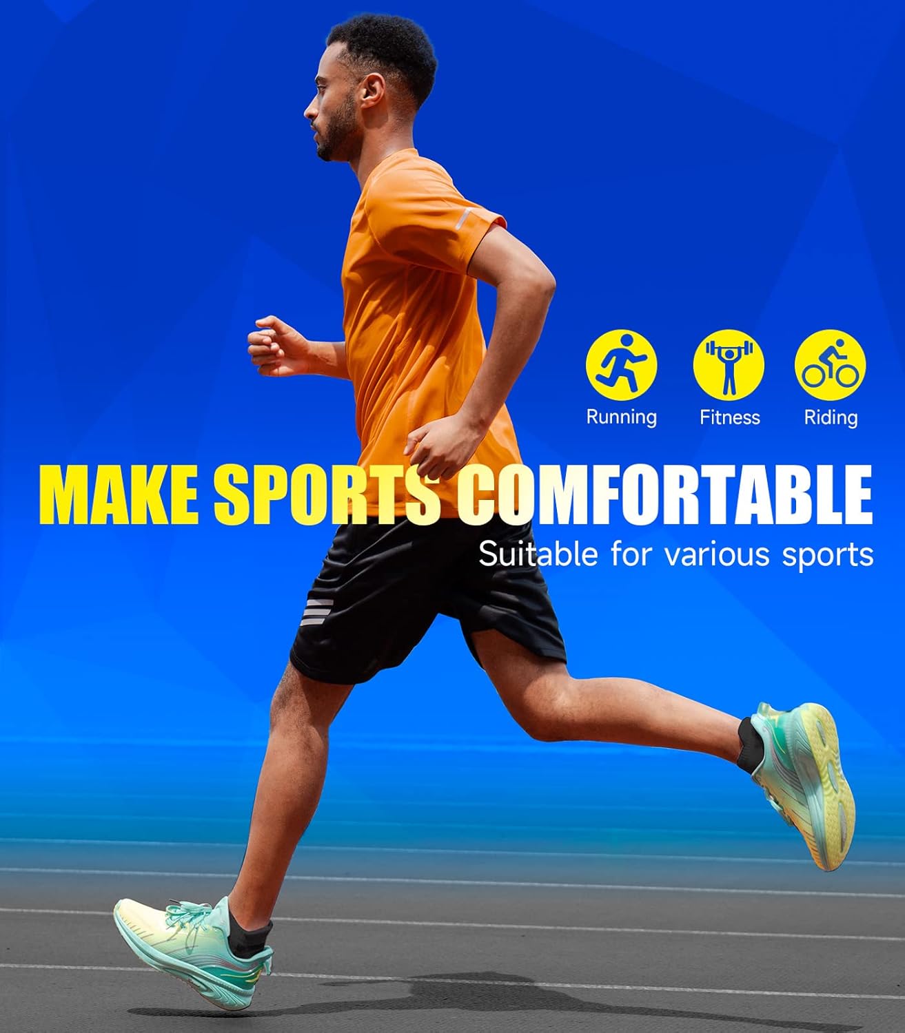 Thumbnail 5 de Alaplus running socks, 6 pairs cushioned