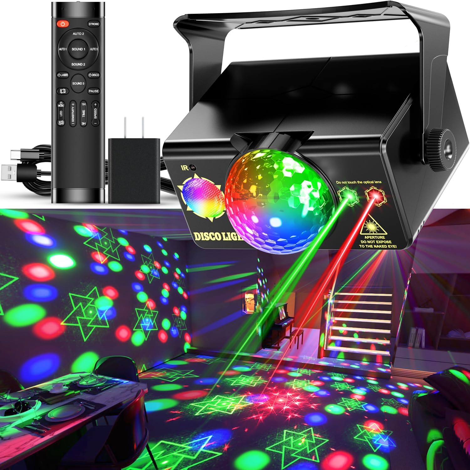 Thumbnail 6 de Disco Party Light with Aluminum Alloy Housing