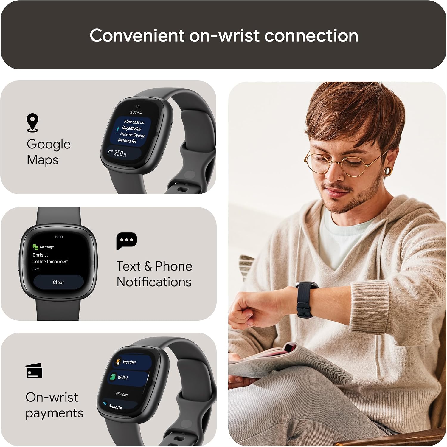 Thumbnail 6 de Google Fitbit Sense 2 6+ days battery