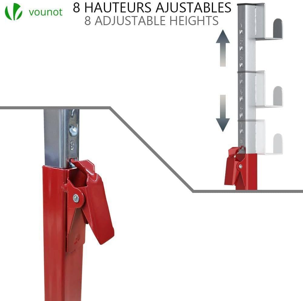 Thumbnail 6 de VOUNOT Lève Tondeuse – Hauteur réglable 43–61 cm, charge 50 kg, soutien frontal en métal